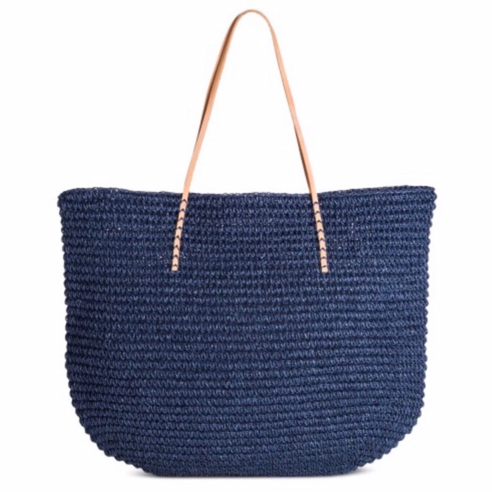 Merona Large Blue Beach Bag/Tote